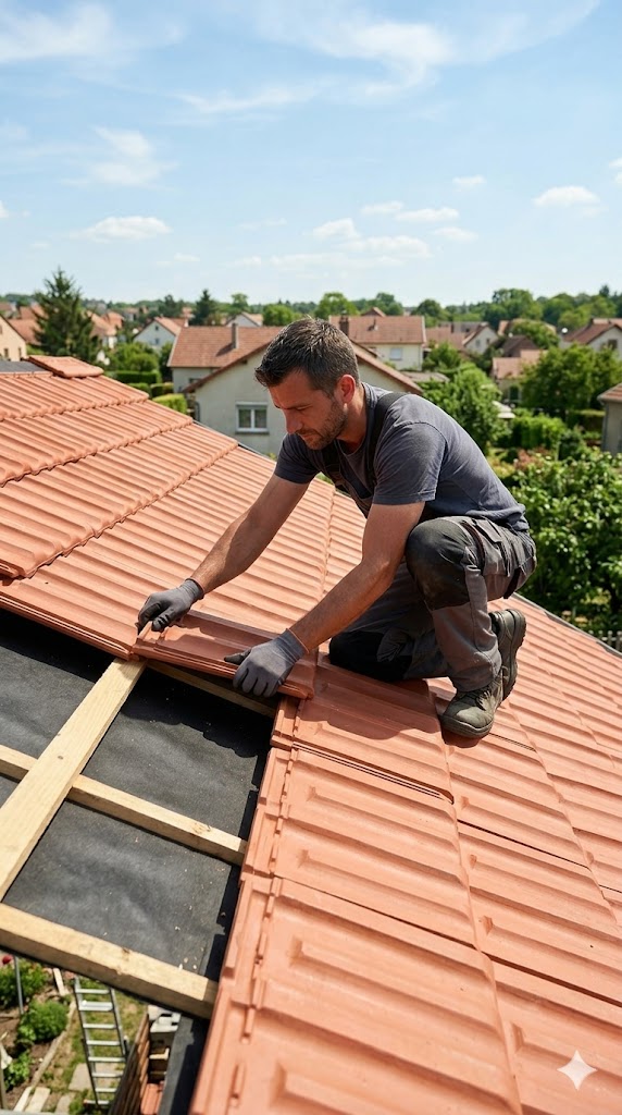 artisan sur chantier · portrait